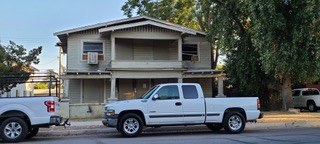 Boarded Bakersfield property before reconstruction