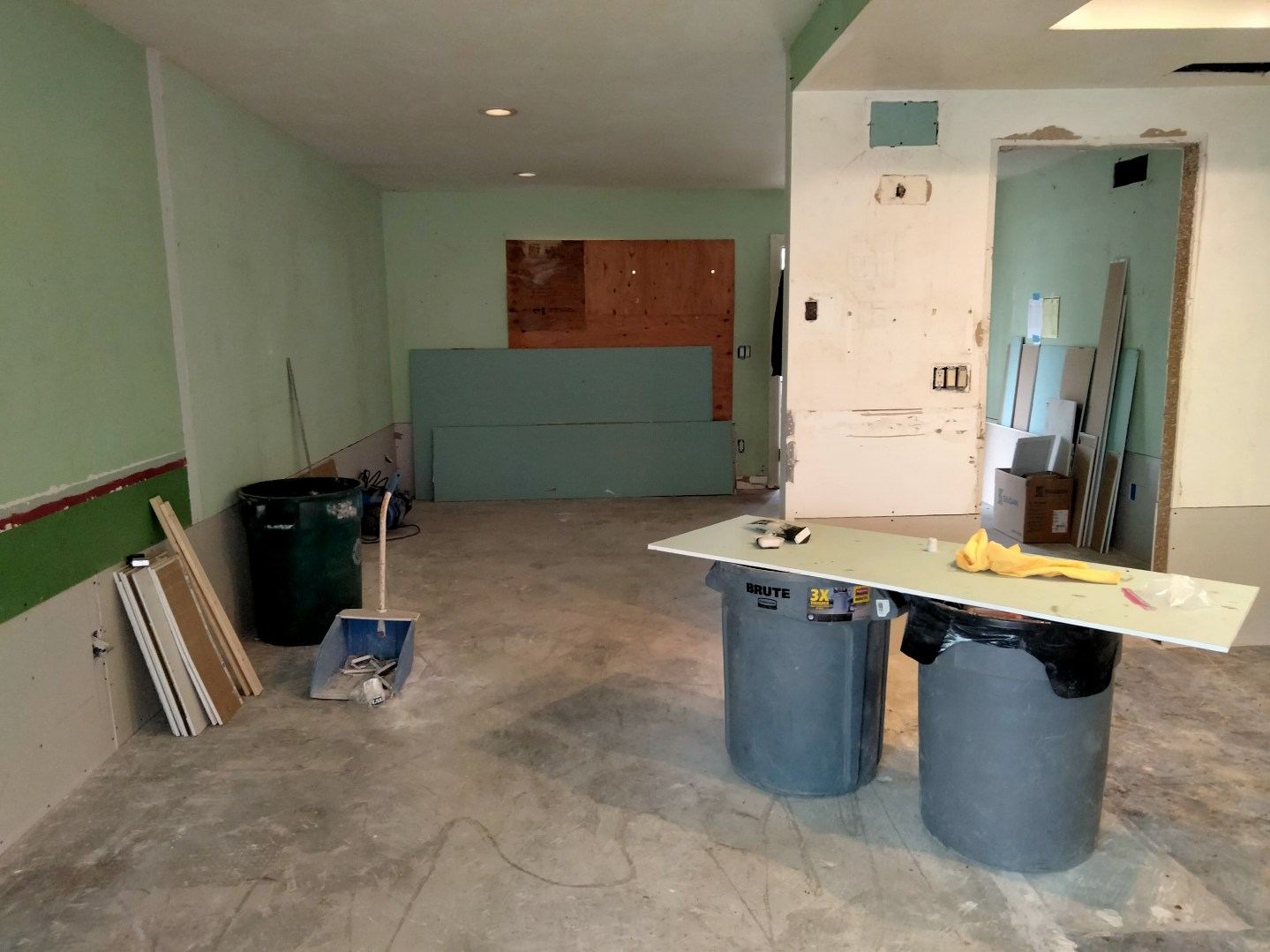 Briar Avenue kitchen during rehabilitation