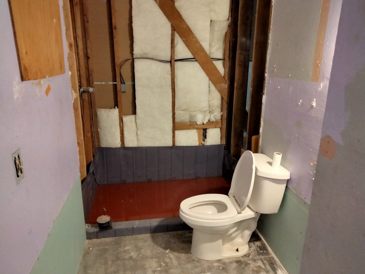 Briar Avenue bathroom during rehabilitation